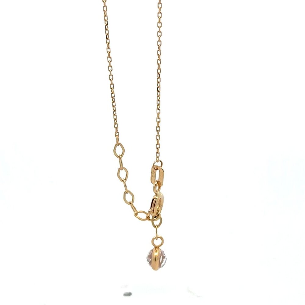 18K Gold Bracelet Flower Beads Charm 7 inches plus one inch Extension 1.50 grams - Picture 7 of 10